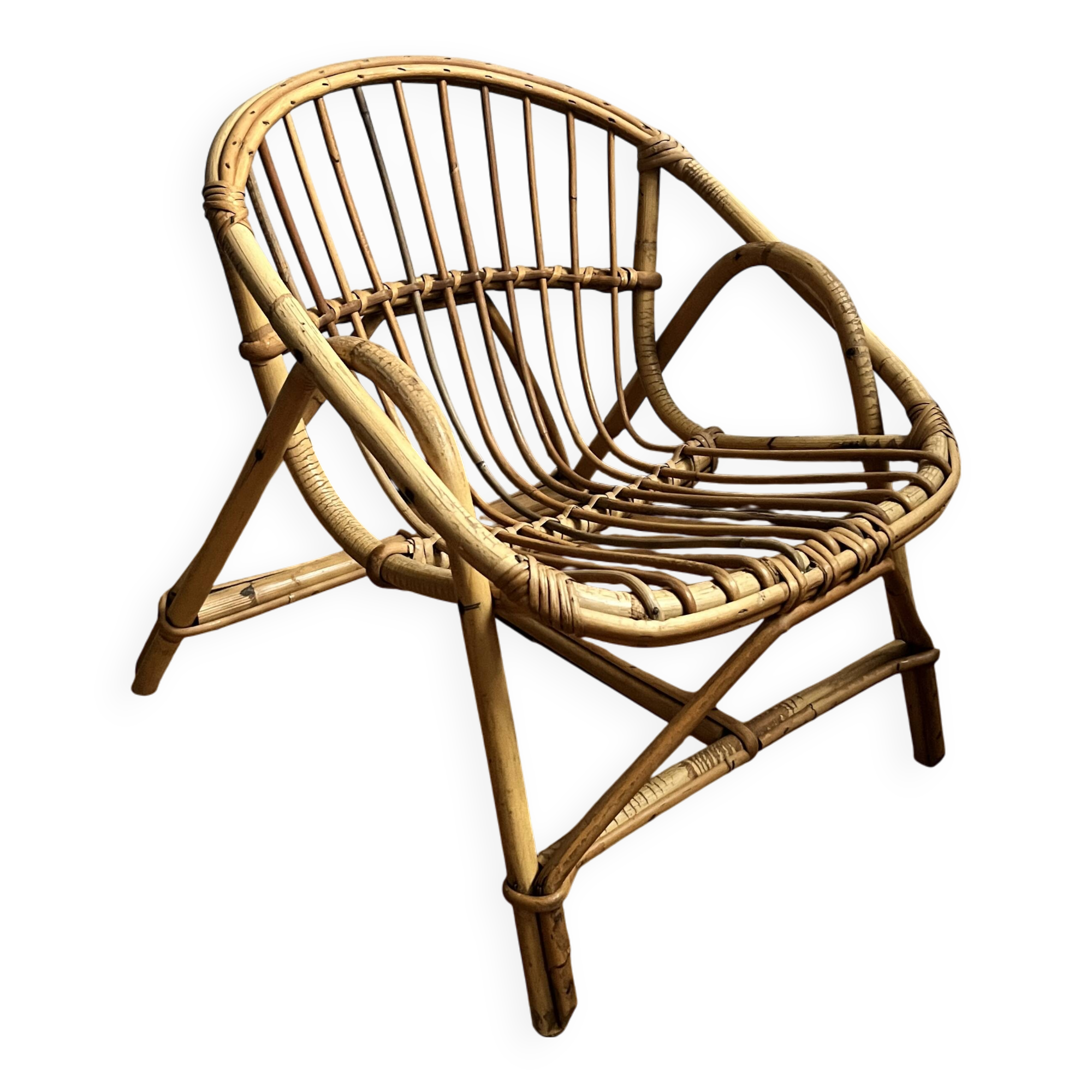 Fauteuil rotin enfant
