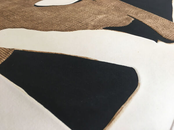 Eau-forte et aquatinte signée Marca-Relli Conrad composition 14, 1977.