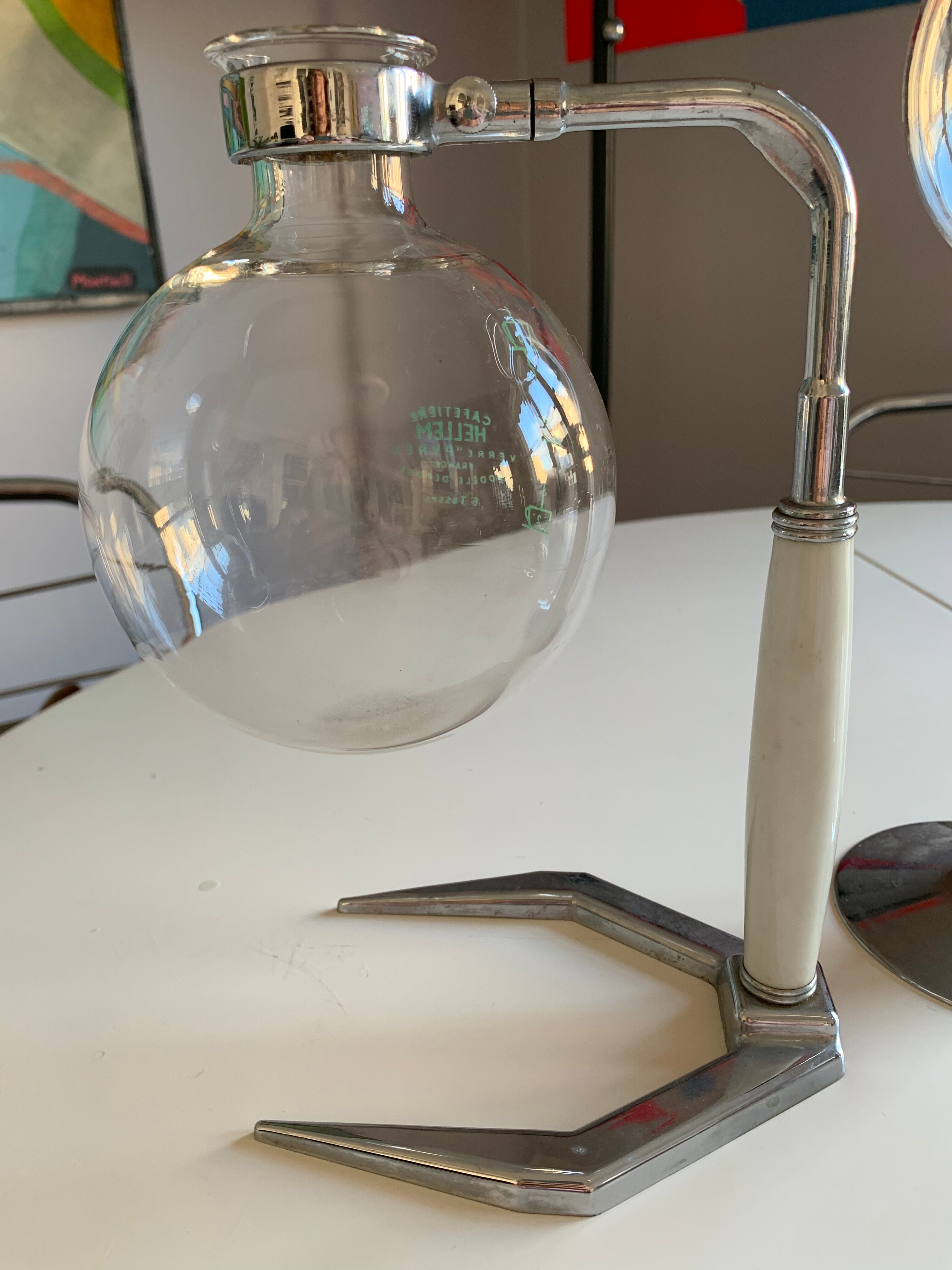 Old vintage depression coffee maker Hellem cona