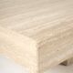 Vintage Italian coffee table in travertine, 1980s