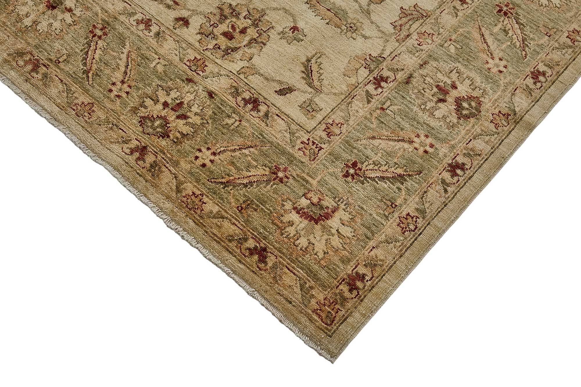 Turkish Handknotted Wool Oushak Rug 182 cm x 264 cm