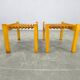 Set of Three Mid-Century Wooden Plant Stands, Czechoslovakia 1970s