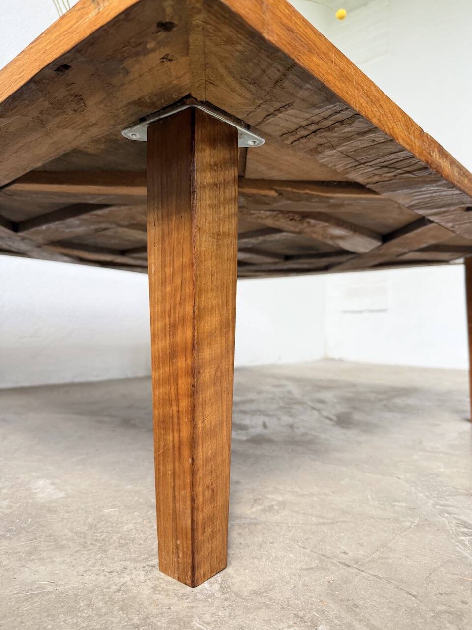 1940s inlaid oak coffee table