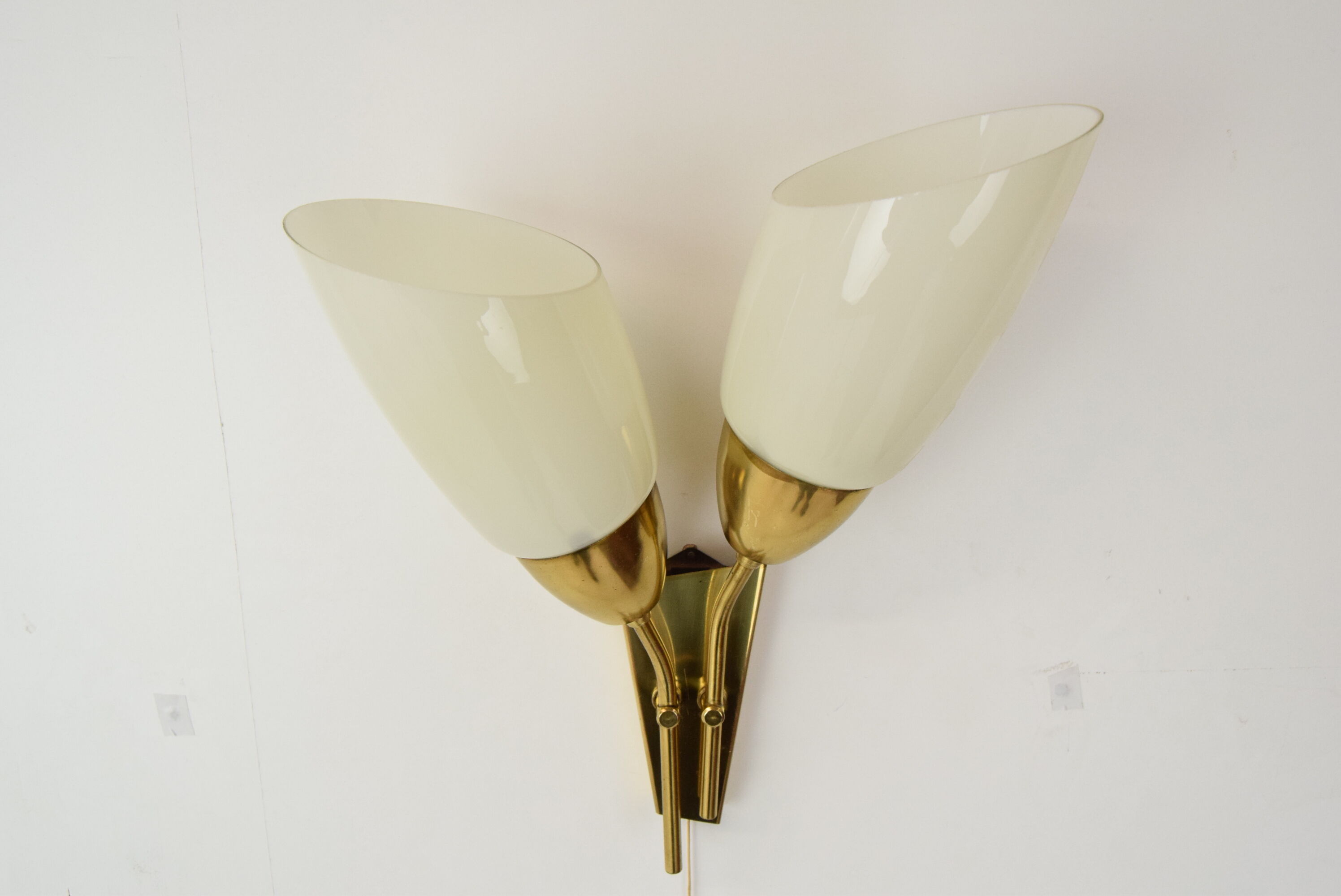 Mid-century Brass Wall Lamp/Kamenicky Senov,1970'
