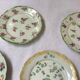 7 small plates in fine Limoges porcelain