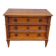 Louis xvi style chest of drawers in cherry wood 3 drawers