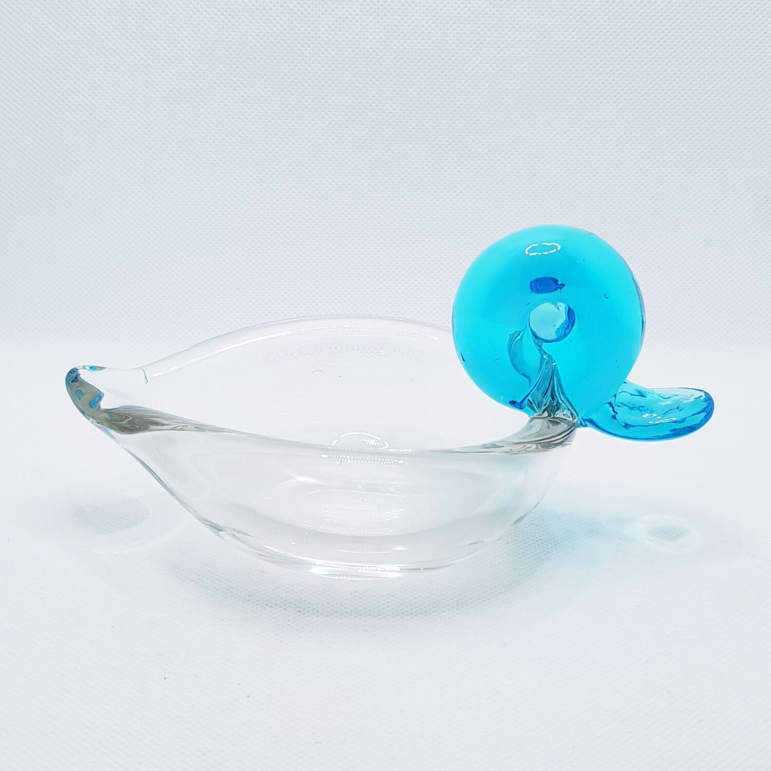 Cendrier canard en verre