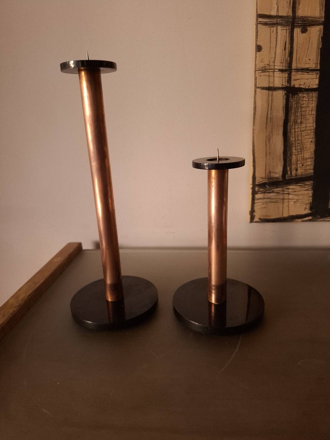 Paire de bougeoirs , Manager design