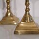 Lot of vintage Scandinavian brass candlesticks
