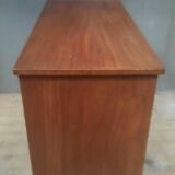 Nineteenth-century chest of drawers in mahogany.
