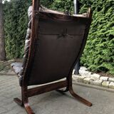 Leather Siesta armchair by Ingmar Relling for Westnofa, 1960s