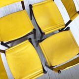 Rosewood leather chairs by Arne Vodder for Sibast