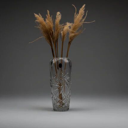 Handmade crystal vase Dresden Crystal - H 30 cm