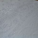 Old tablecloth in damask