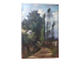 Landscape, path to the house - Original old oil painting on canvas