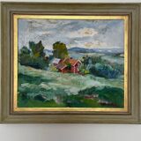 Swedish Oil on Panel – “Landscape” by Erik Boëthius (1897–1970)