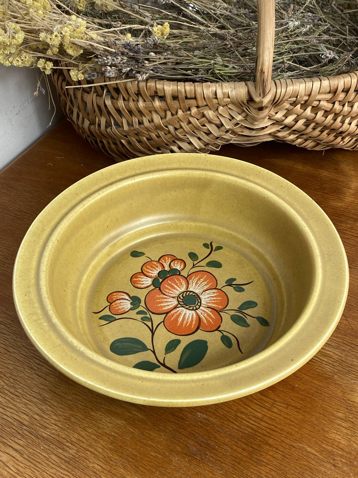 Earthenware salad bowl, Lunéville, 1970