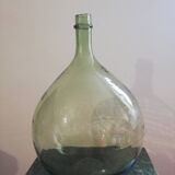 Dame-jeanne en verre soufflée verte 25l