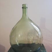 Dame-jeanne en verre soufflée verte 25l