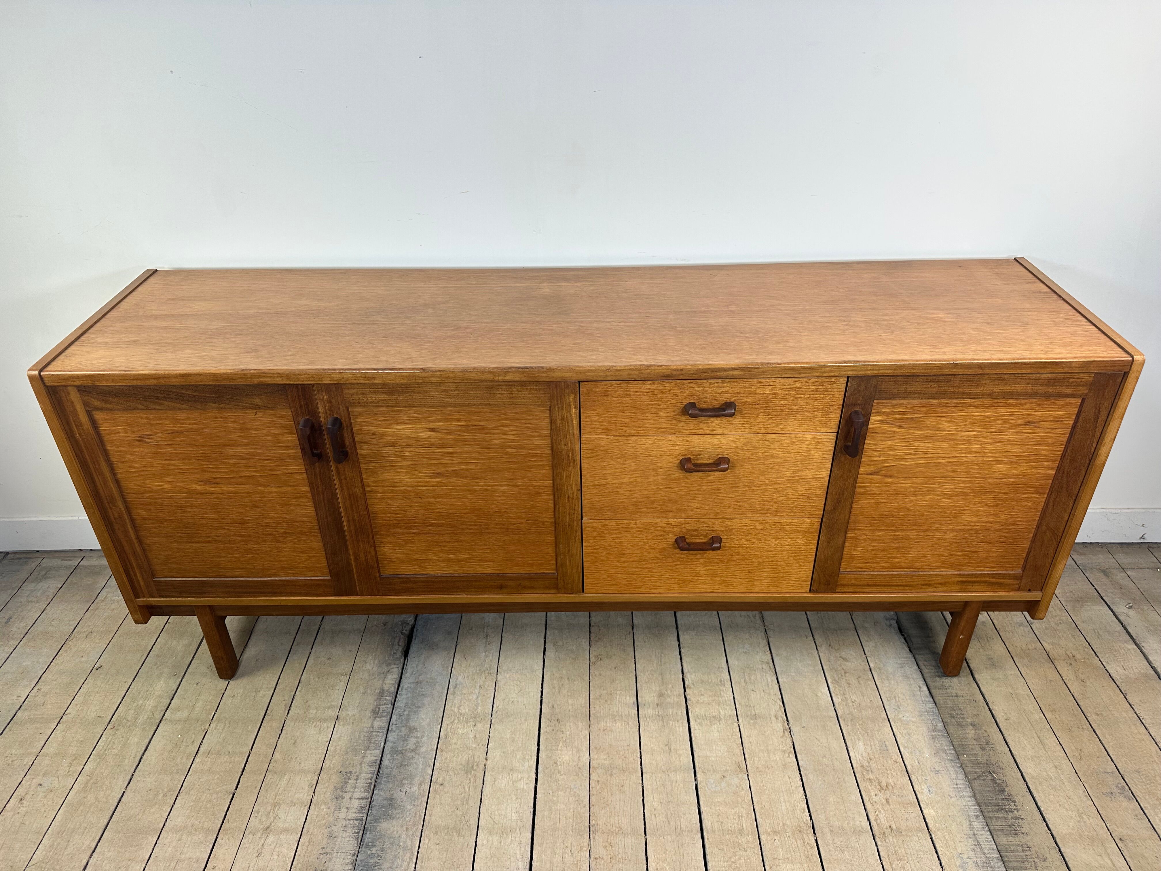 Vintage Scandinavian teak sideboard 1970s