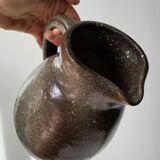 Glazed pitcher signed "Milky Way" decoration