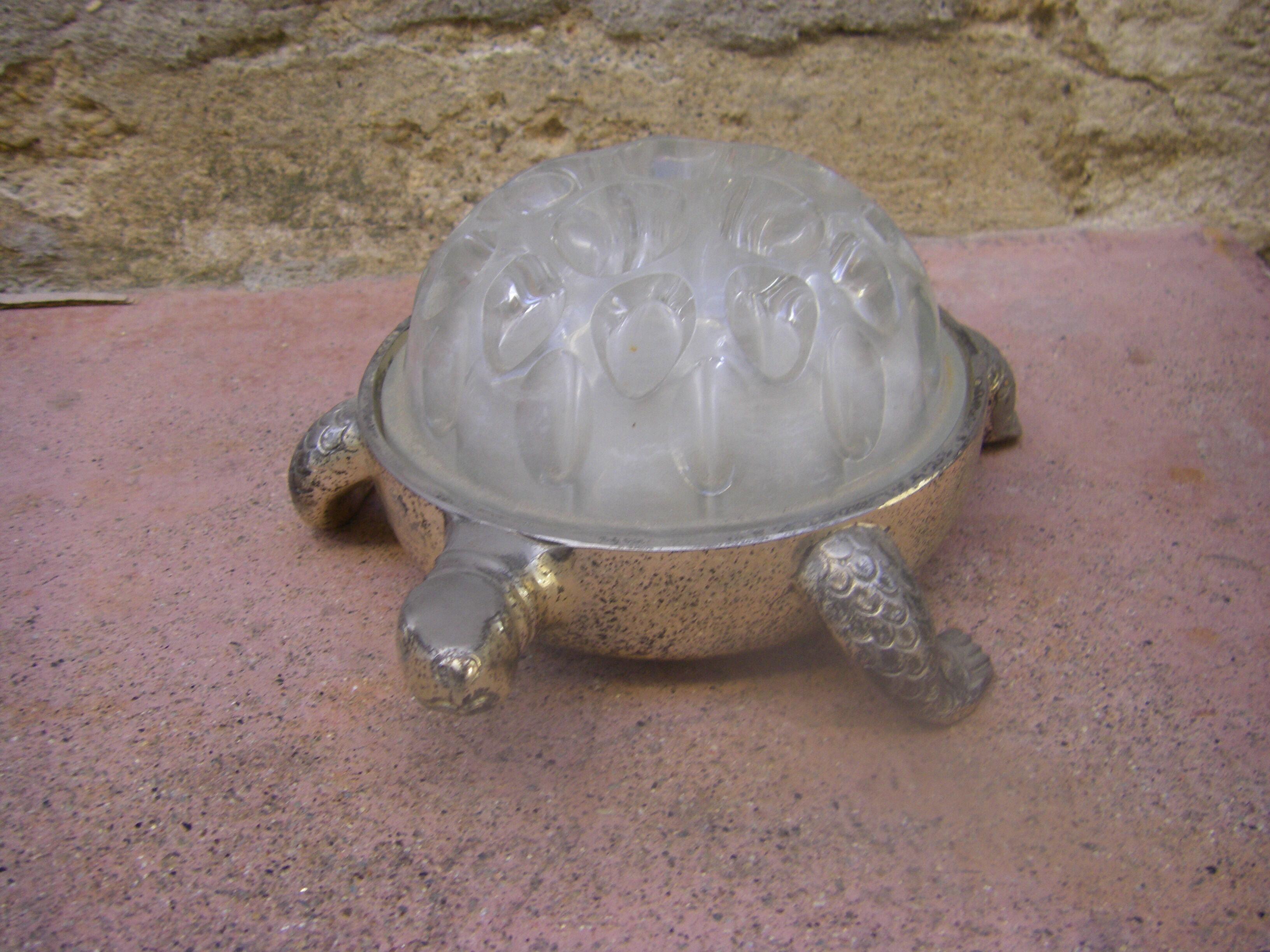 Vintage flower turtle
