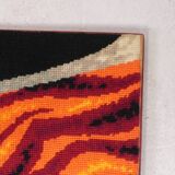 Vintage wall hanging, tapestry Fire 76 x 135 cm, 70s