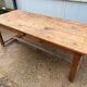 Farmhouse dining table 205cm for 8/10 people in solid pine with 1 drawer 1930
