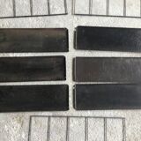 Double metal string shelf - 6 shelves, 3 uprights - vintage 1960