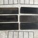 Double metal string shelf - 6 shelves, 3 uprights - vintage 1960