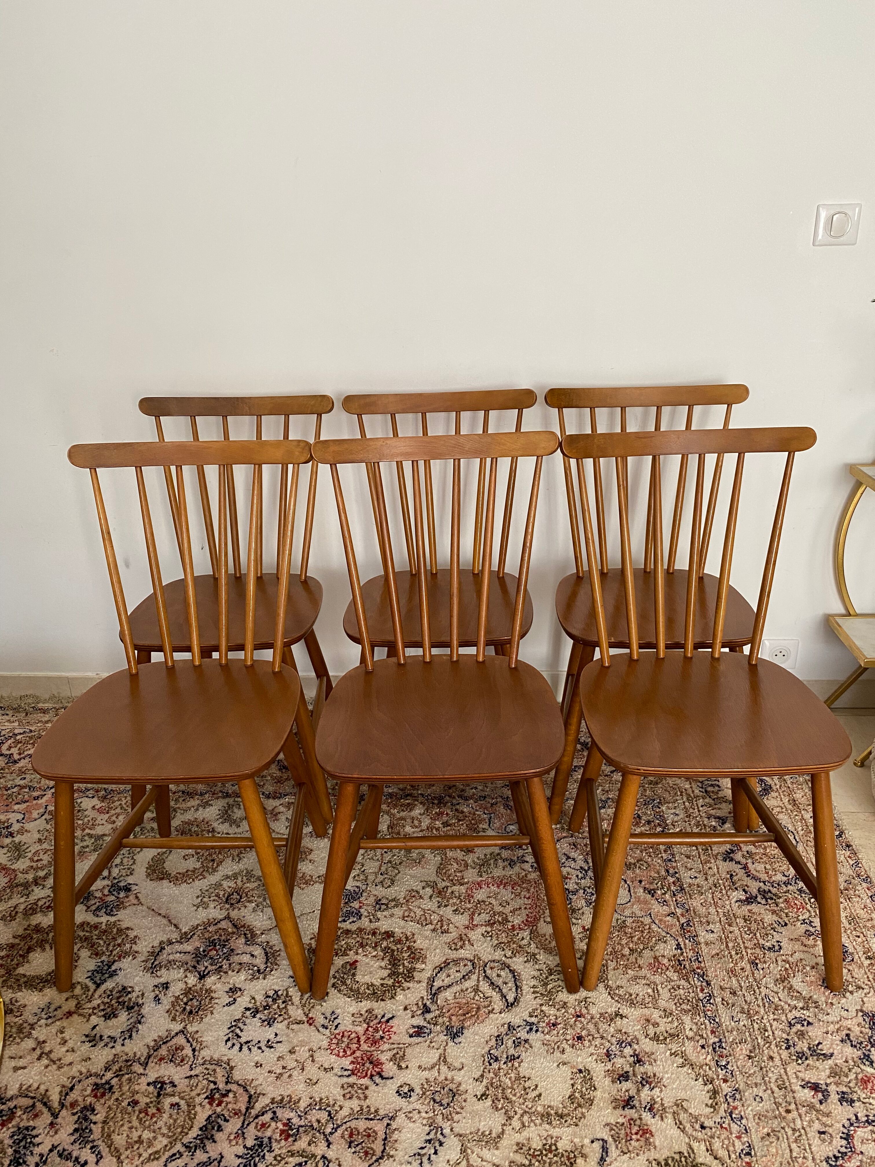 Scandinavian chairs with bars