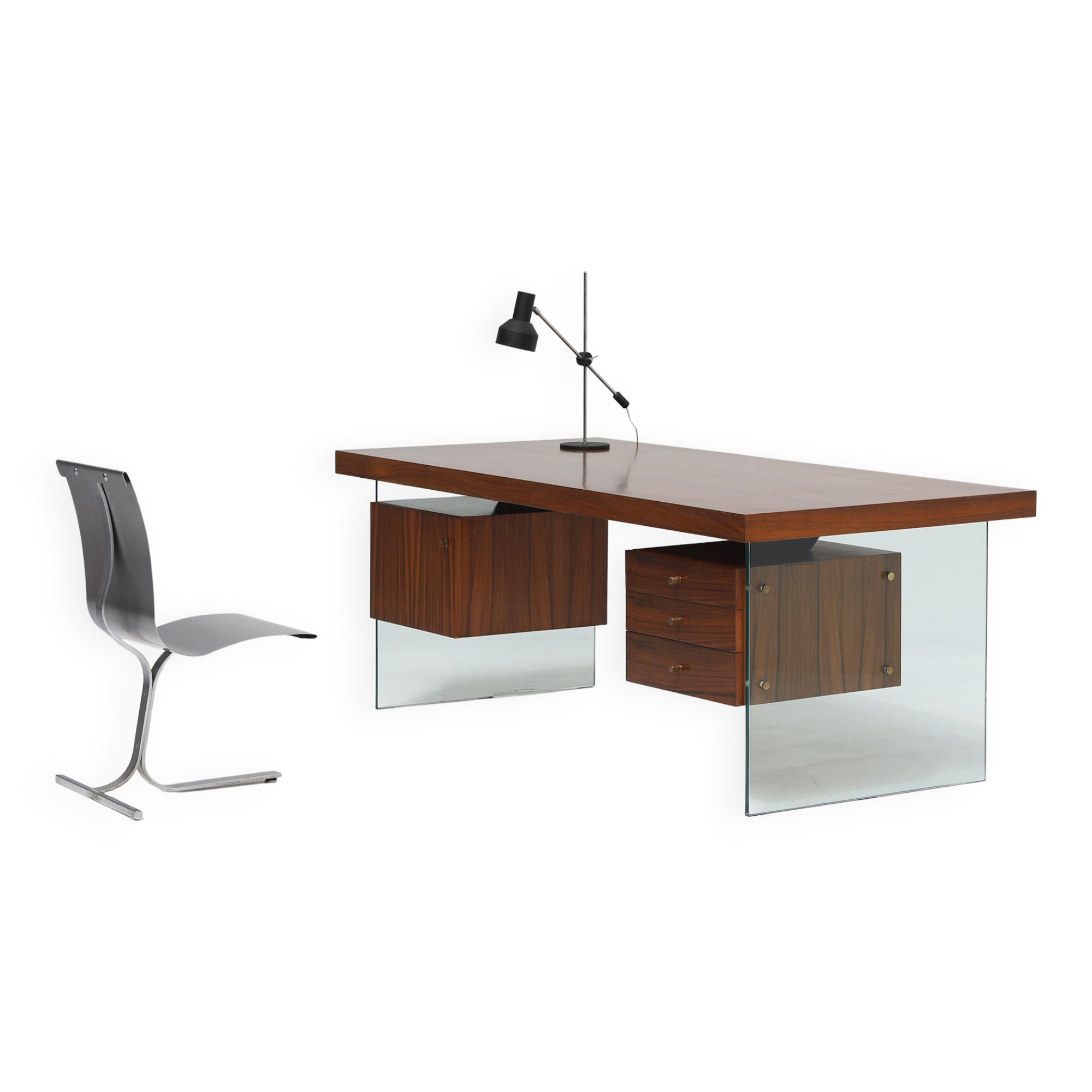 Rare executive desk designed by Jos de Mey for Van den Berghe Pauvers 1960
