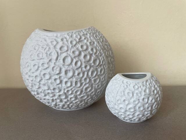 Op art vases, Heinrich, 1970s