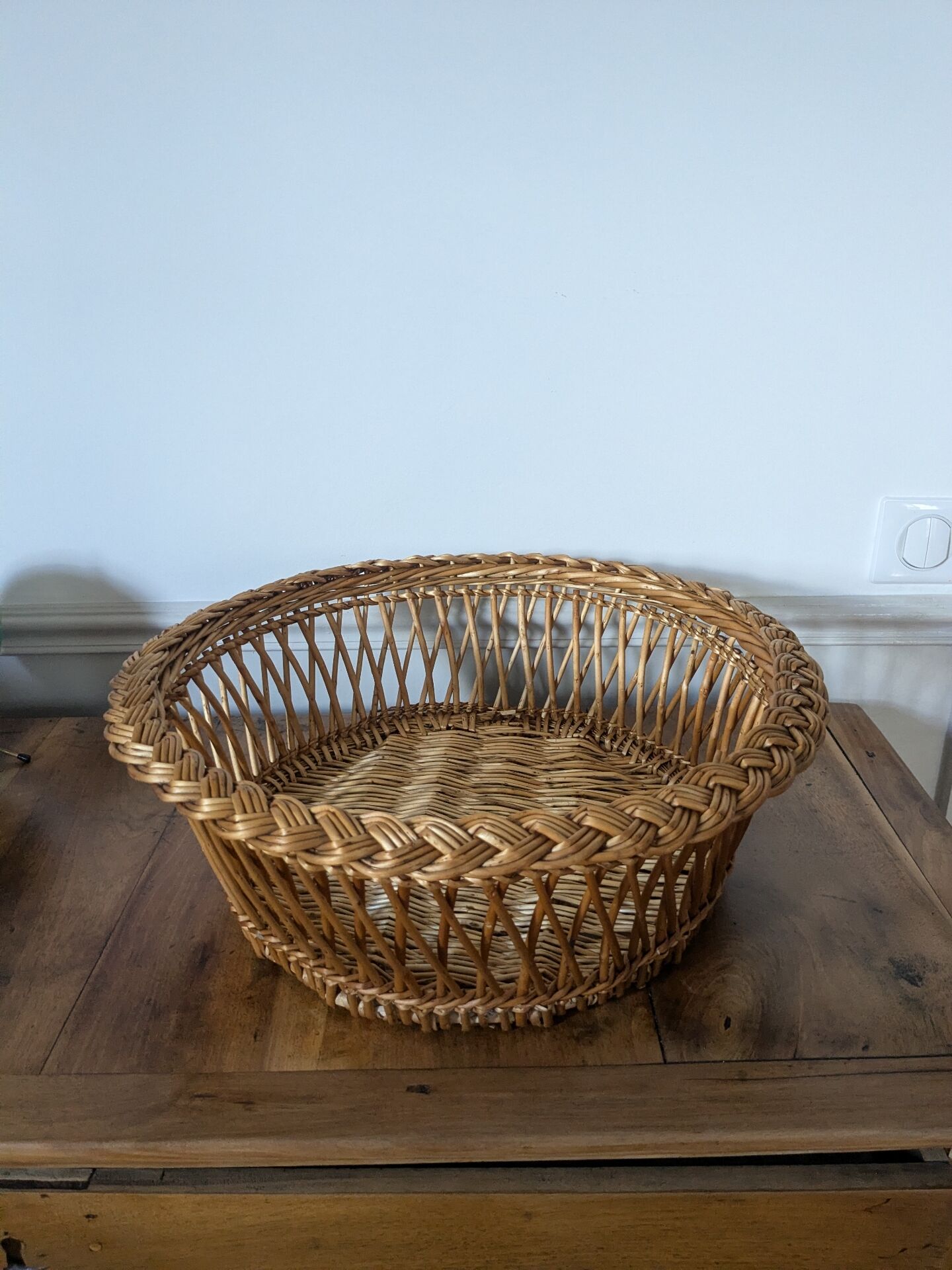 Panière en rotin 
