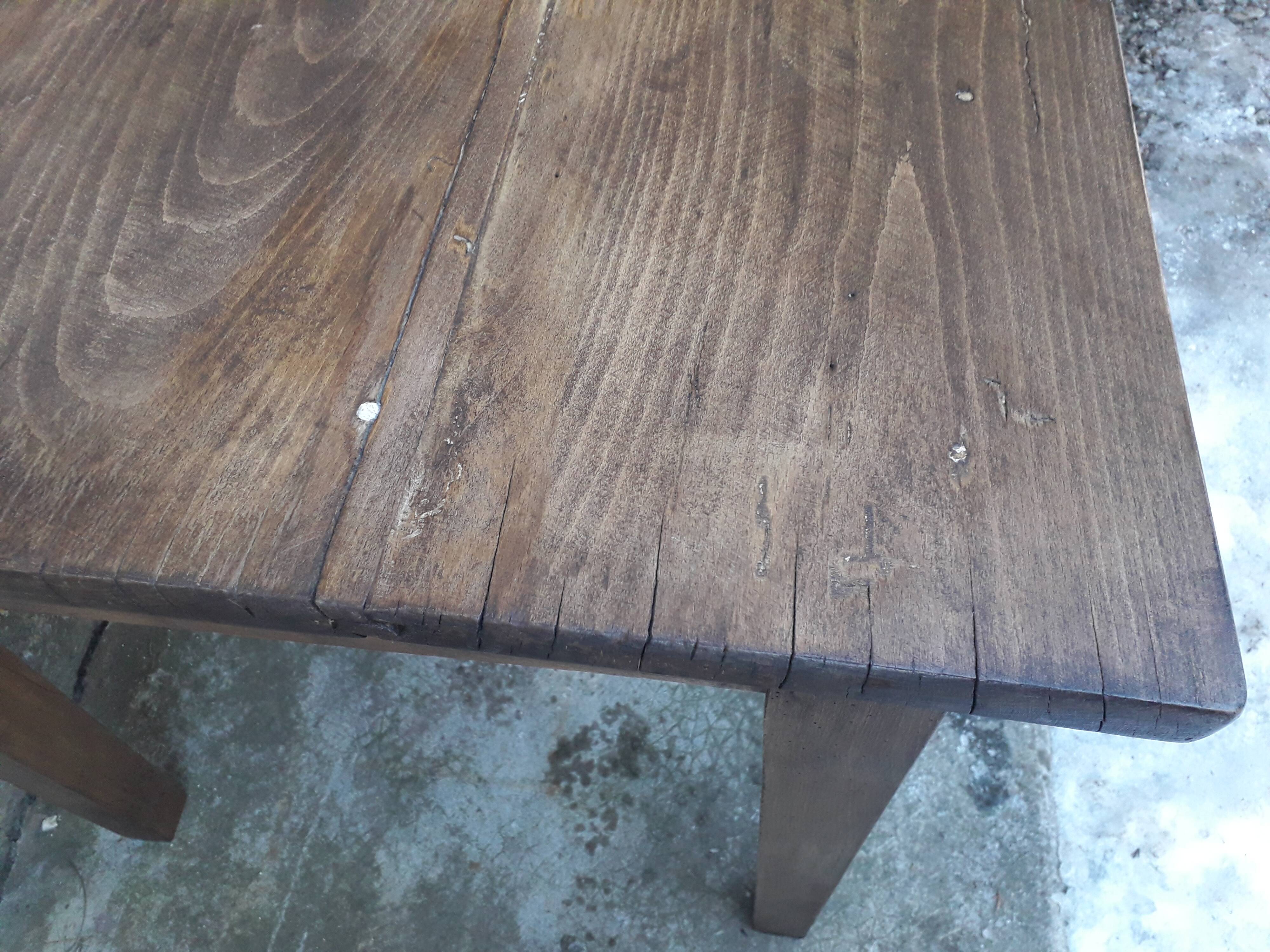 Table de ferme rustique 130 cm