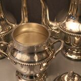 Louis XVI-style silver metal coffee teapot sugar maker