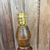 Carved wooden lamp base 1950
