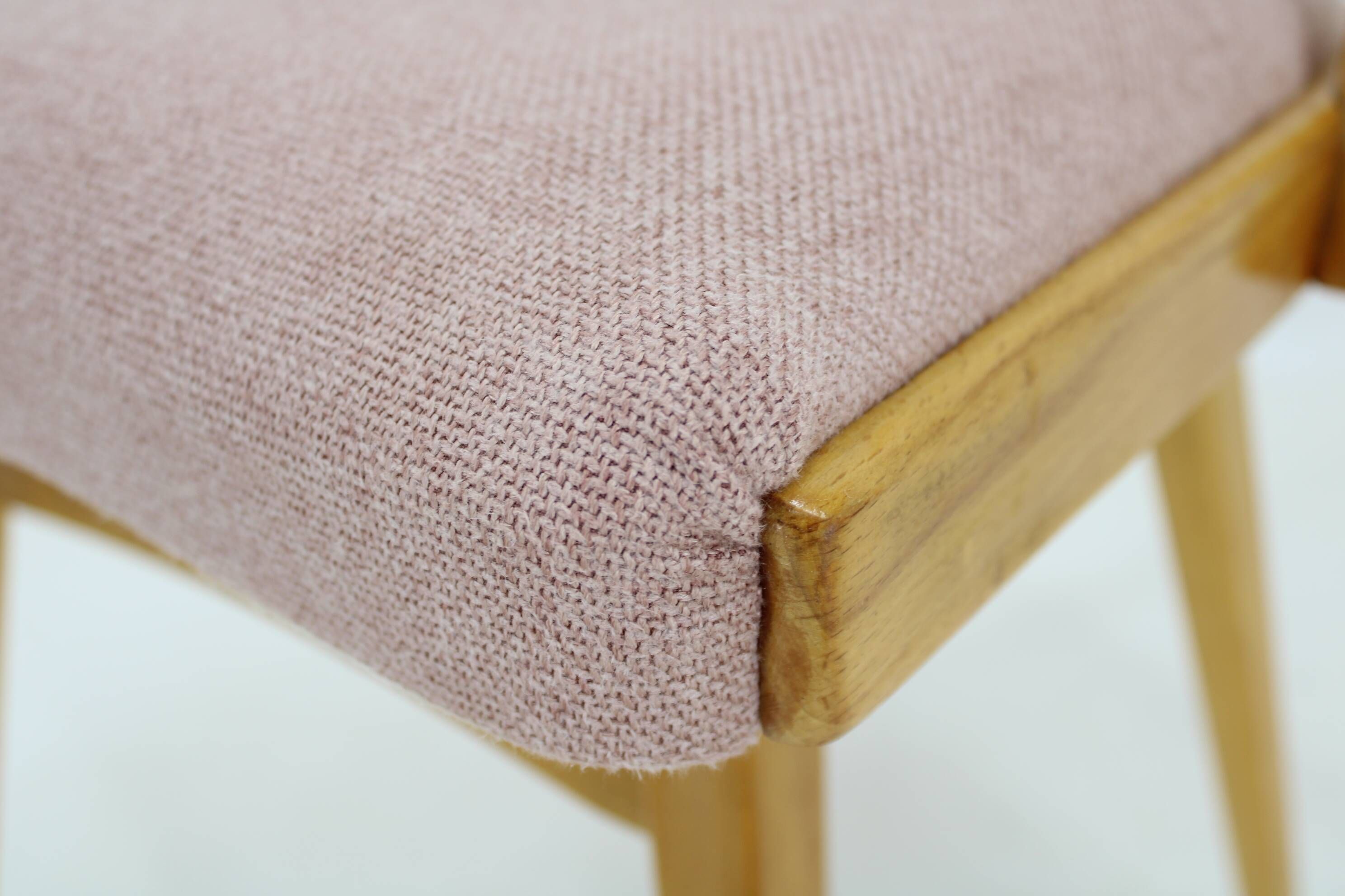 1960s Antonin Suman Set of Four Dining chairs in Beech Wood , Czechoslovakia