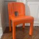 Vintage 1970 Joe Colombo 860 861 Kartell chair bright orange