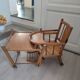 Chaise haute bébé vintage baumann