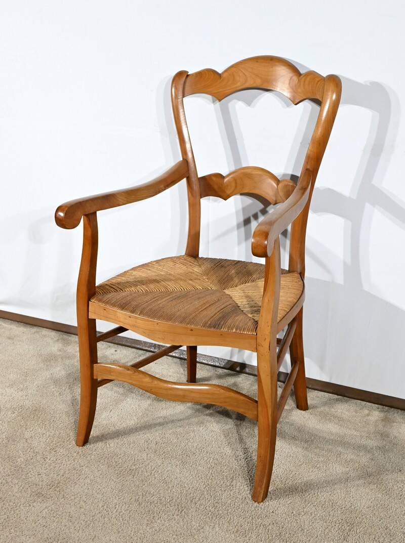 Grand-Mère Armchair in Cherrywood, Louis Philippe style – Late 19th century