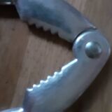Vintage tinplate shellfish tongs