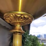 Halogen gilded bronze floor lamp Louis XVI Lucien Gau