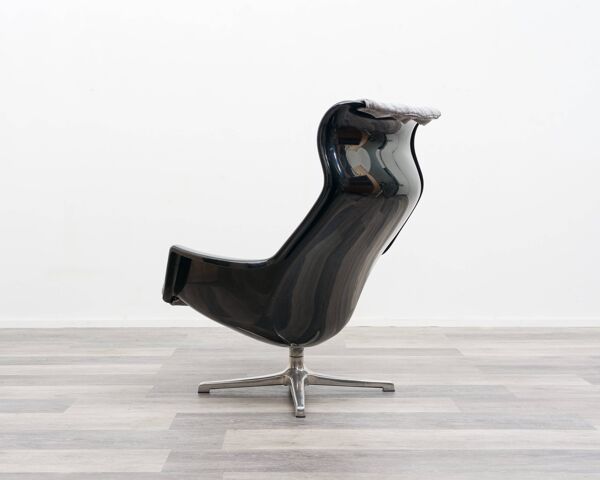 Fauteuil des années 70, fauteuil relax. Design : Alf Svenson et Yngvar Sand