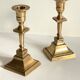 Pair of Vintage INDIA Solid Brass CANDLE HOLDERS