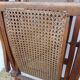 Chaise longue cannage