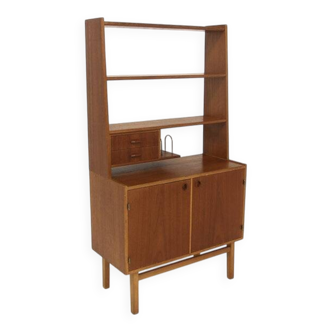 Secrétaire scandinave en teck, Hovmantorps, Suède, 1960