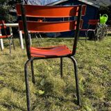 Set of 12 metal chairs
