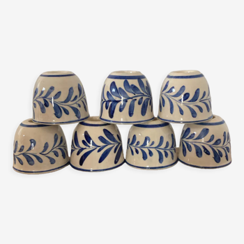 Set of 7 ceramic candle holders