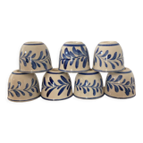 Set of 7 ceramic candle holders